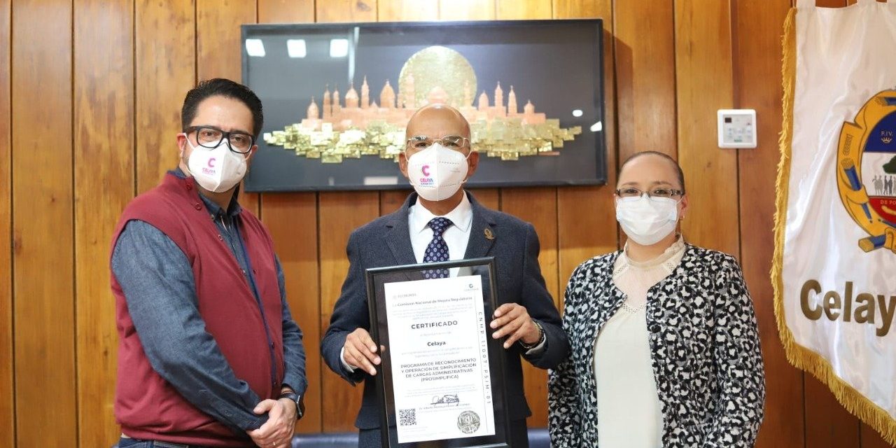 RECIBE MUNICIPIO CERTIFICACIÓN POR SIMPLIFICAR TRÁMITES Y SERVICIOS