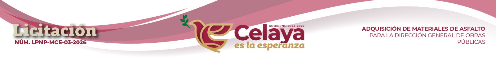 Licitación NÚM. LPNP-MCE-03-2026: ADQUISICIÓN DE MATERIALES DE ASFALTO PARA LA DIRECCIÓN GENERAL DE OBRAS PÚBLICAS